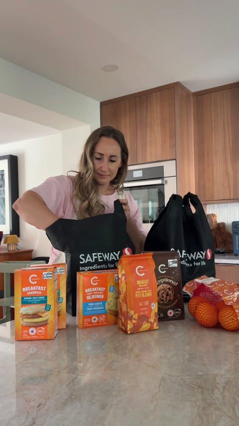 Instagram post by @almostffamous for Safeway. Caption reads: [...] longer drive for us 😅 I stocked up at....