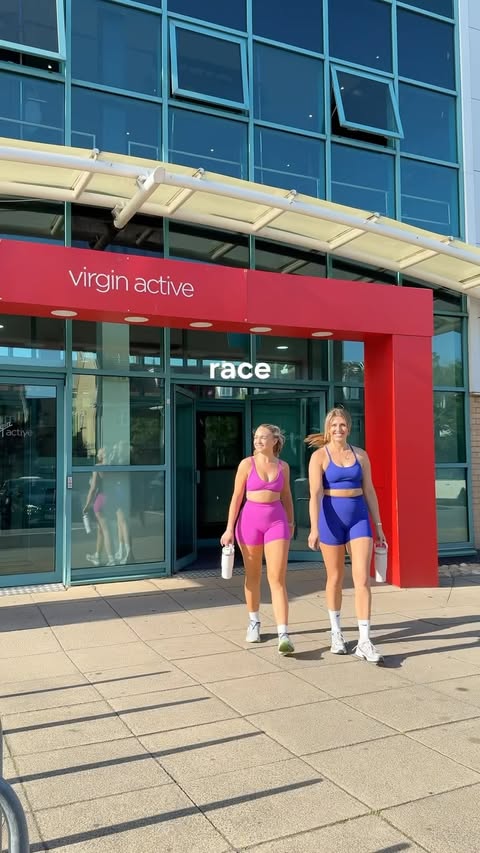 Instagram post by @melissacowellfitness for Virgin Active. Caption reads: [...] we’ve been doing doubles Hyrox PT at....