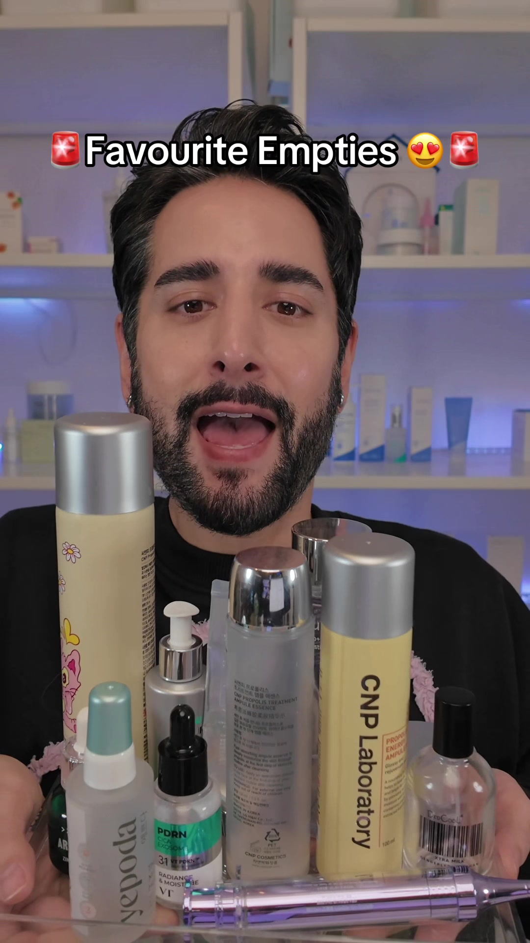 TikTok post by @james_s_welsh for Yepoda. Caption reads: [...] @WHIPPED US @CNP Laboratory US @VT Cosmetics....