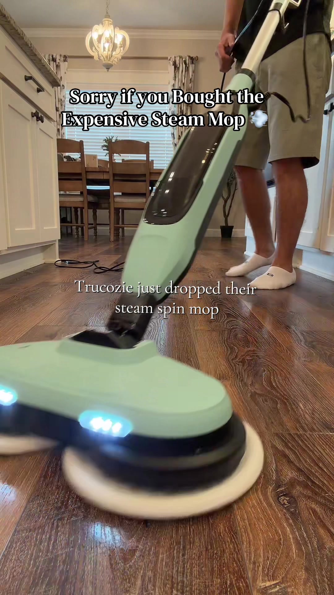 TikTok post by @.duffman_2.0 for Homeika. Caption reads: [...] pads, LED lights, and it’s on SALE #Homeika....