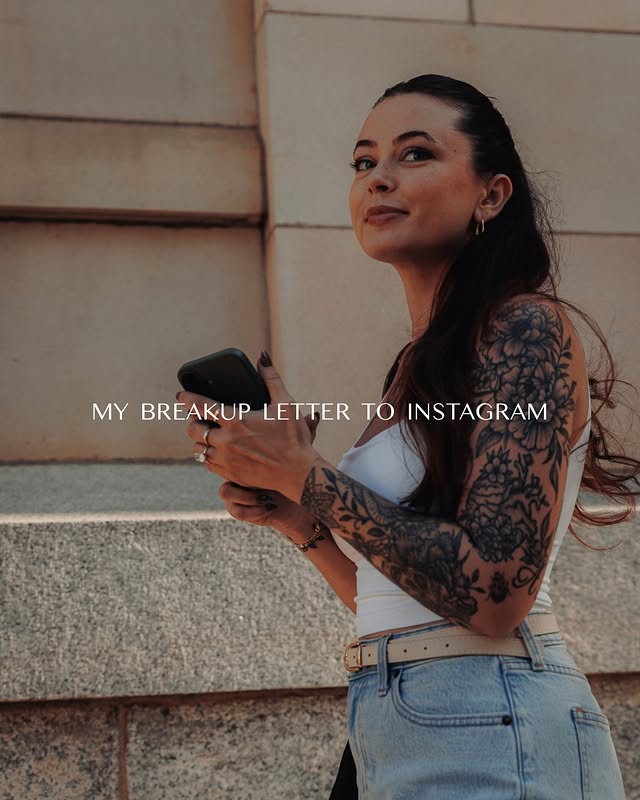 Instagram post by @theunorthodoxstylist for Beauty Launchpad. Caption reads: My breakup letter to instagram 💌

You suck, but I....