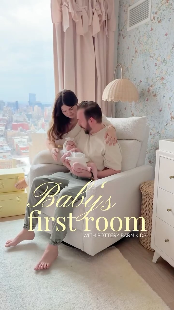Instagram post by @mandy for Pottery Barn Kids. Caption reads: Designing my baby girl’s nursery was a dream I’ve....