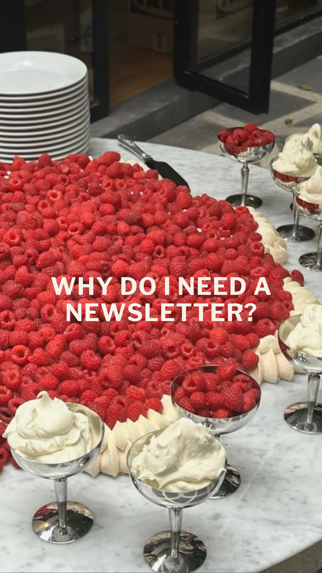 Instagram post by @briochette.ch for Flodesk. Caption reads: “I’m just making cookies, not running The New York....