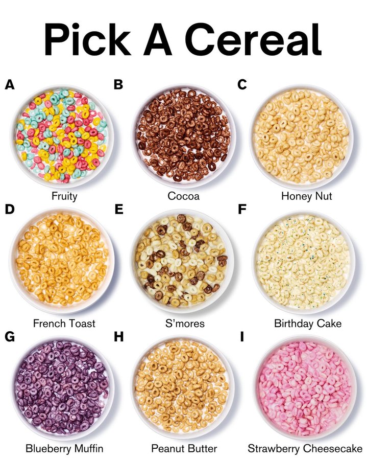 Instagram post by @cereal_lover_boy for Magic Spoon. Caption reads: Pick a cereal 🥣.