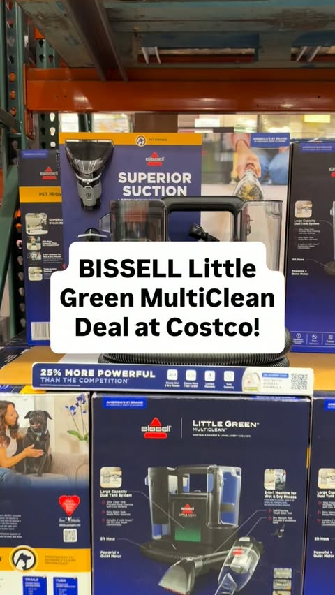 Instagram post by @costcofindsnortheast for BISSELL. Caption reads: #BISSELLpartner Costco exclusive AND on sale [...].