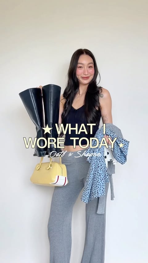 Instagram post by @aannett for Shopee Fashion TH. Caption reads: Ootd ideas x Shopee💁🏻‍♀️☺️🧡✨ #aannettootd....