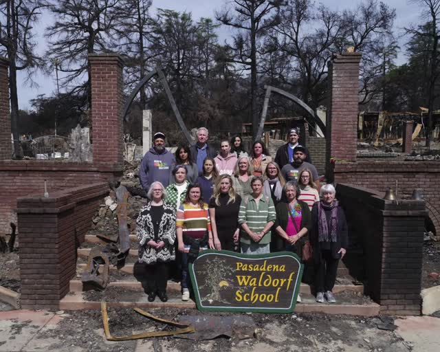 Instagram post by @gideonmendel for National Geographic. Caption reads: One year ago, historic fires raged through two....