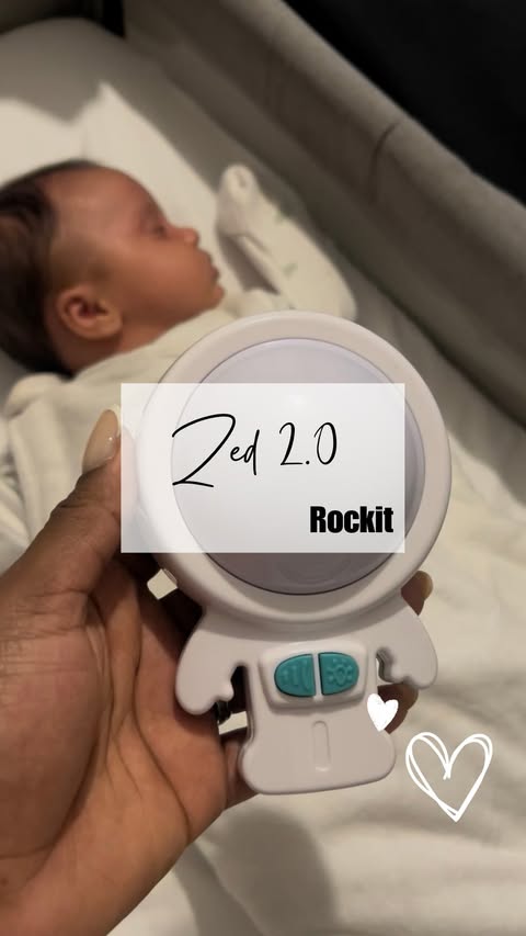 Instagram post by @babycharlie_2022 for Rockit. Caption reads: @rockitrocker making bed time that little bit....