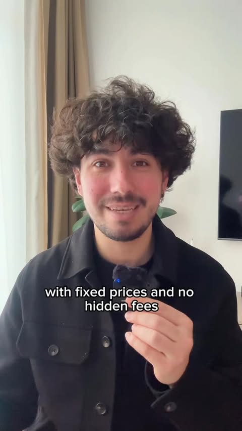 Instagram post by @curly.and.lithuania for TransferGo. Caption reads: [...] while sending money transfer with....