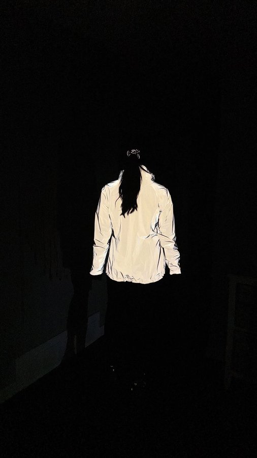 Instagram post by @brookewillson for Eddie Bauer. Caption reads: [...] with me for a run in the dark, with....