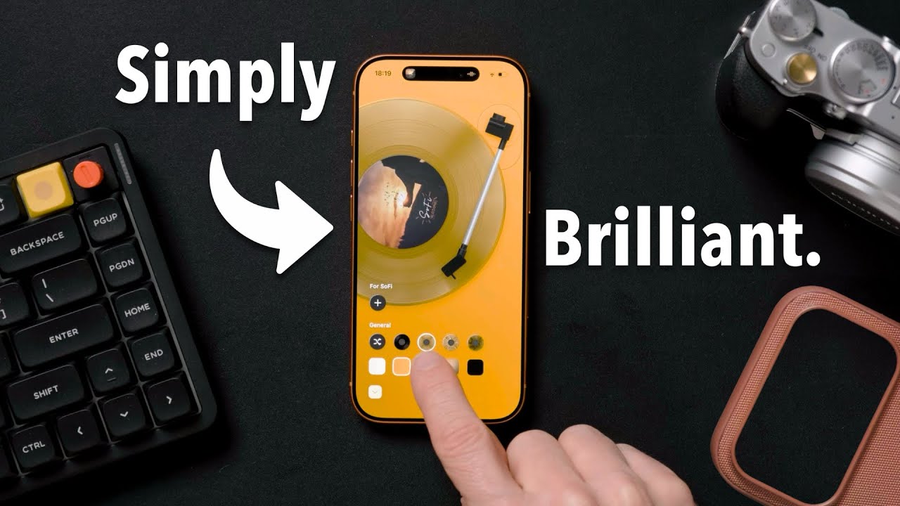 YouTube post by @BetterCreating for Orbitkey. Caption reads: Amazingly Simple iPhone Apps You Haven't Heard of....