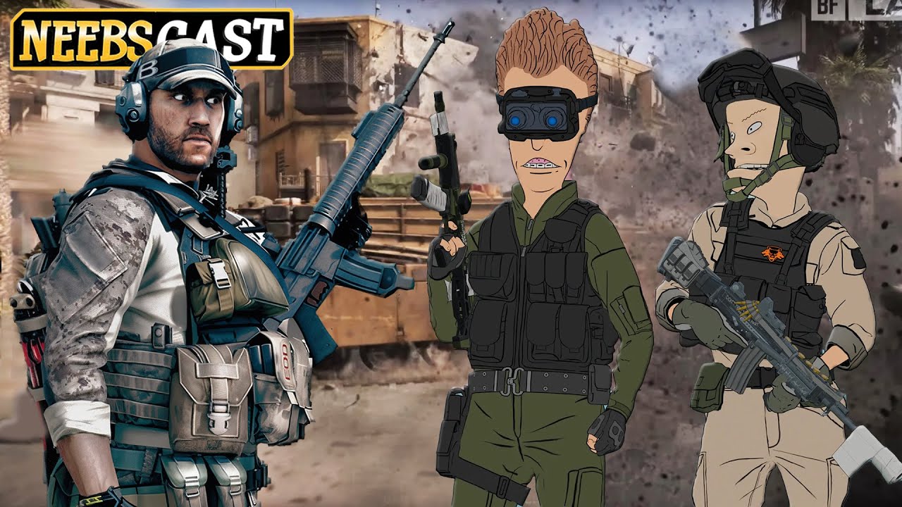 YouTube post by @NeebsGaming for Turtle Beach. Caption reads: BF6 & Call of Duty Players are Fighting Again -....