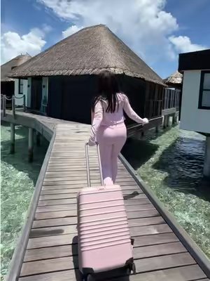 TikTok post by @yousra_chk for Kayali. Caption reads: [...] in Maldives with my fav brand✨🏝️🇲🇻....
