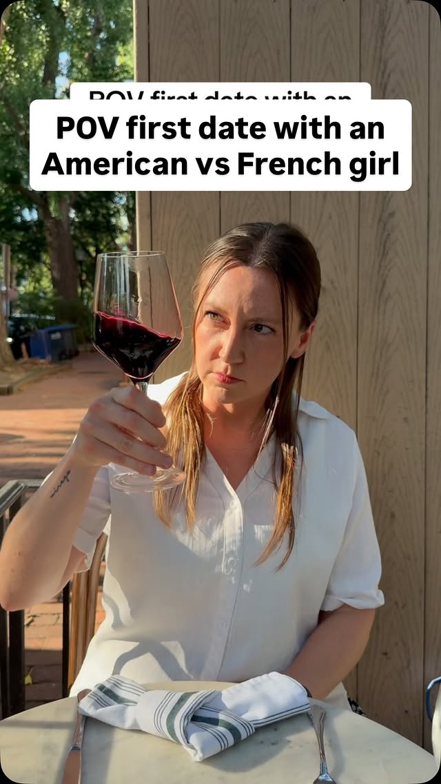 Instagram post by @royaventurera for Duet. Caption reads: [...] #french #american #cultureshock #dating....