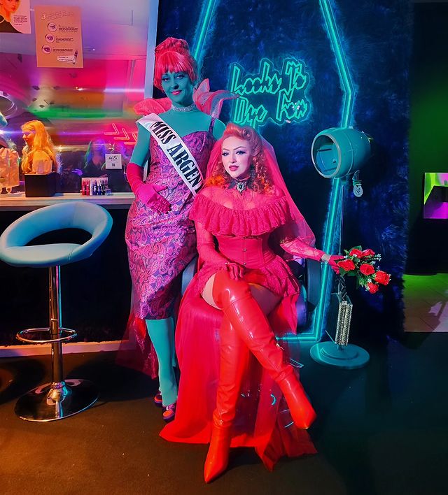 Instagram post by @pinupdollashleymarie for Beetlejuice. Caption reads: Today is the day! @beetlejuicemovie has arrived!!....