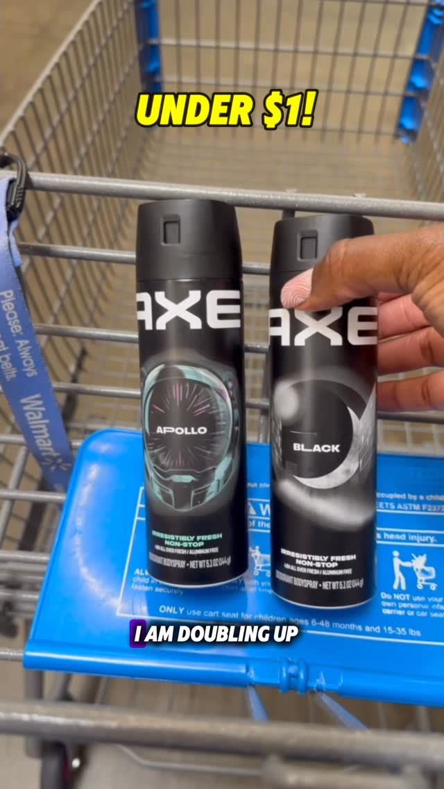 Instagram post by @couponingwithstar for AXE. Caption reads: @axe.us Core XL body sprays are under $1 NOW at....