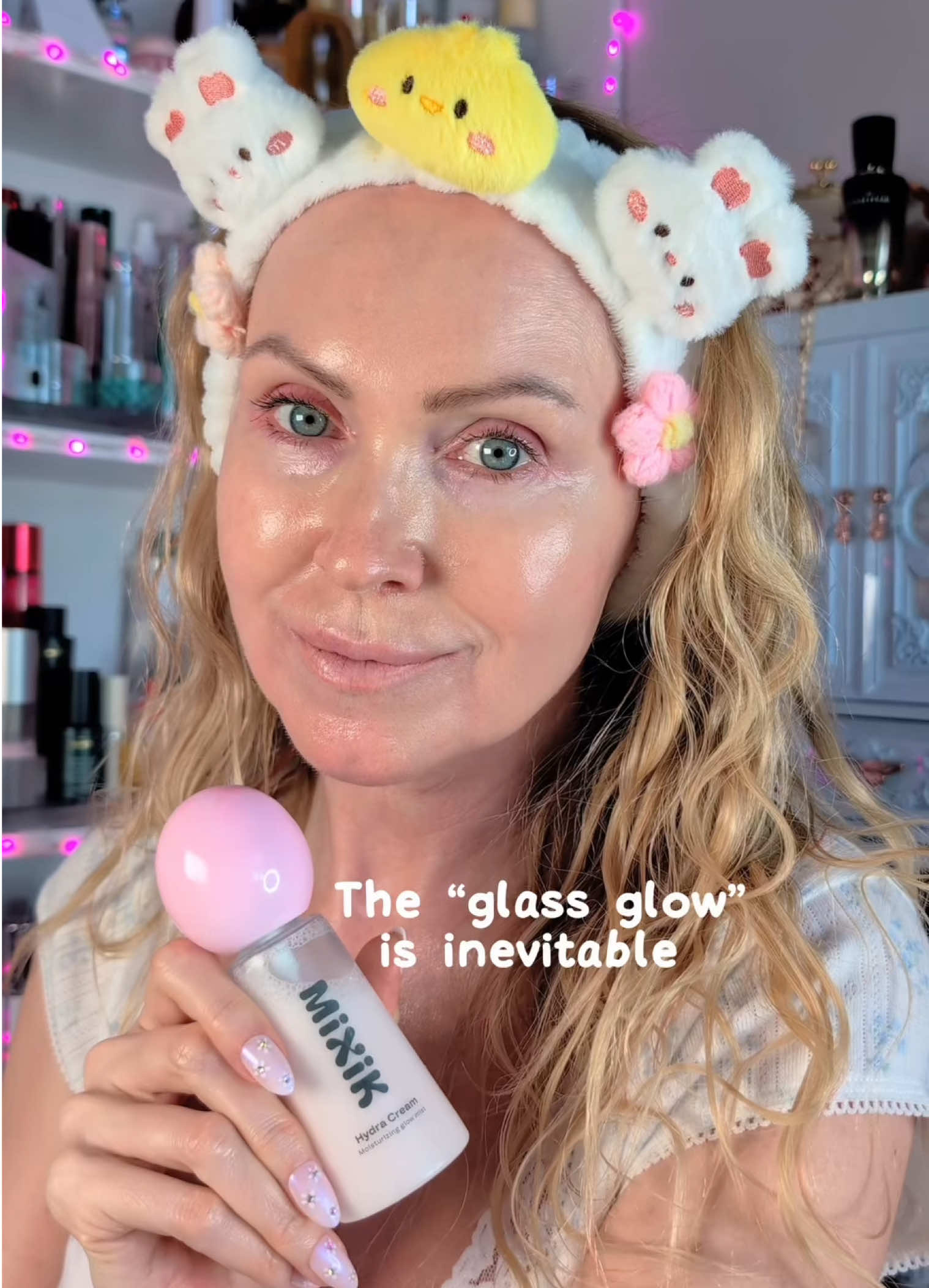 TikTok post by @katerinamiami108 for MIXIK SKIN. Caption reads: [...] but made in South Korea beauty brand MIXIK....