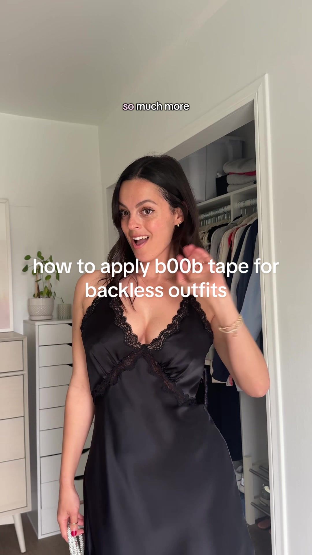 TikTok post by @itsjenwarnes for Forever21. Caption reads: the only thing I trust for backless outfits now so....