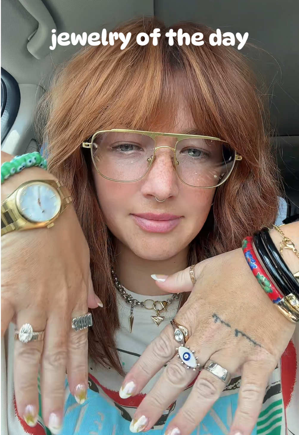 TikTok post by @kelseyyy_anderson for Bracha. Caption reads: [...] dressed up -🙅🏻‍♀️ jewelry - ✔️ @WearBracha....