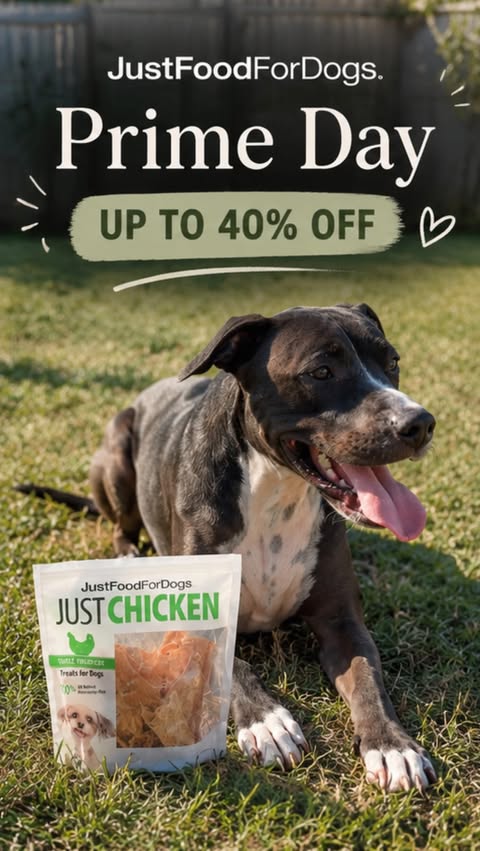 Instagram post by @reneesdayy for JustFoodforDogs. Caption reads: [...] Day shopping list, I’m pretty sure....