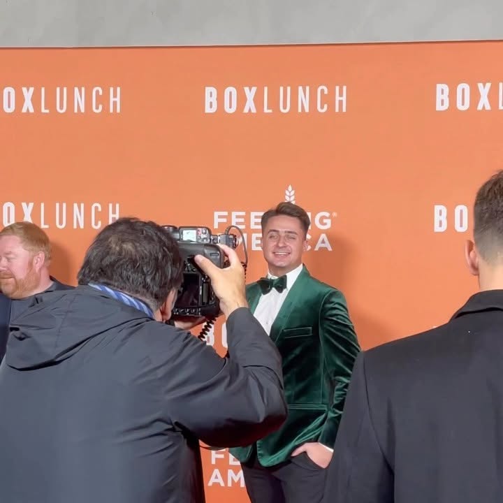 Instagram post by @timothyfostertv for Feeding America. Caption reads: [...] was a celebration for the work that Feeding....