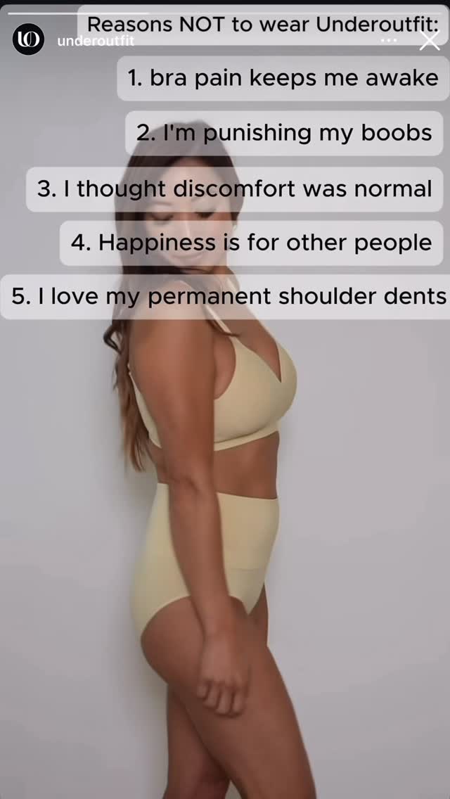 Instagram post by @christineleecirque for Underoutfit. Caption reads: [...] suffice! Happy Monday and thank you....