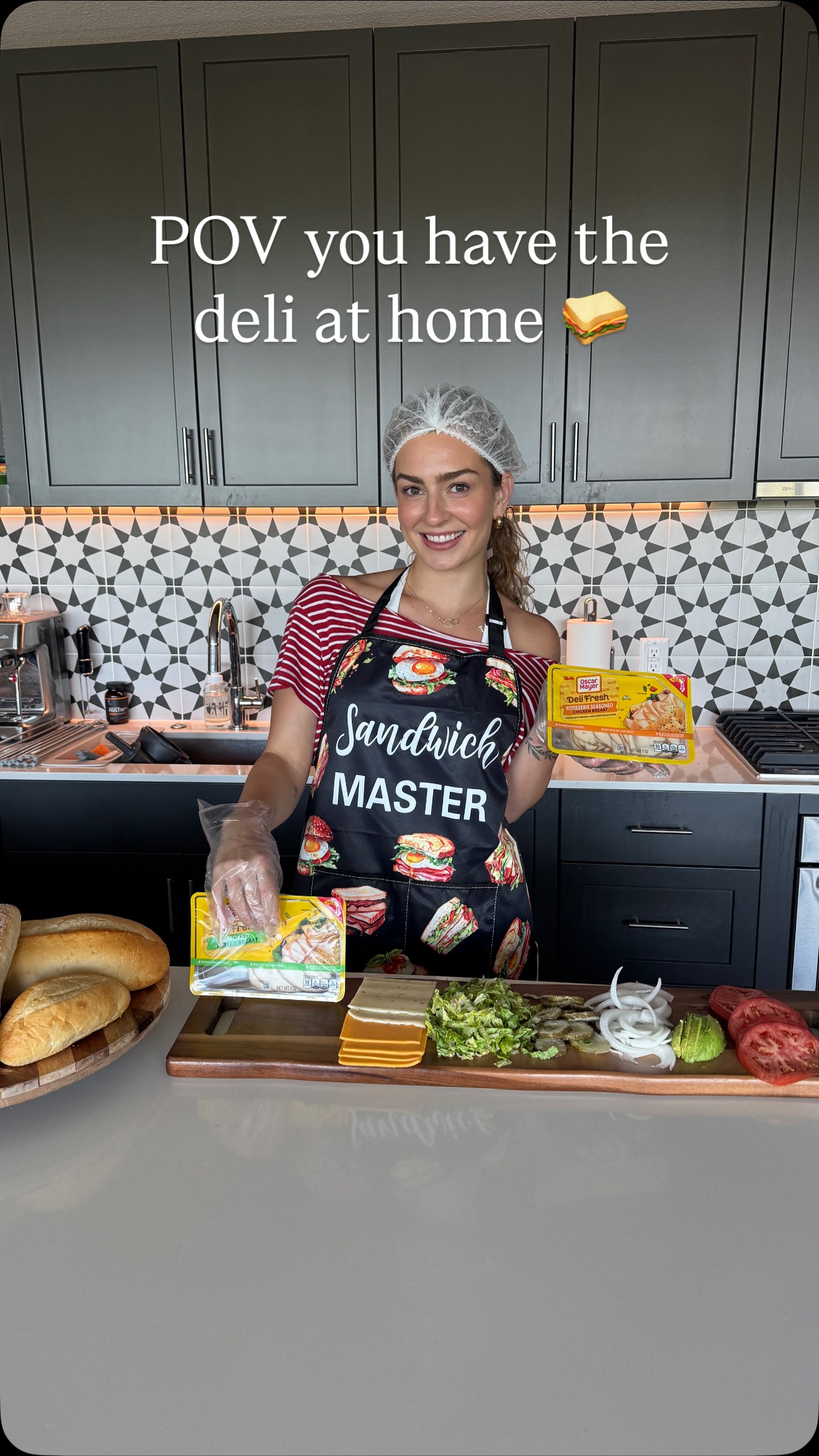 Instagram post by @taryn_lamb for Oscar Mayer. Caption reads: #OscarMayerPartner I said, “babe, we got the deli....