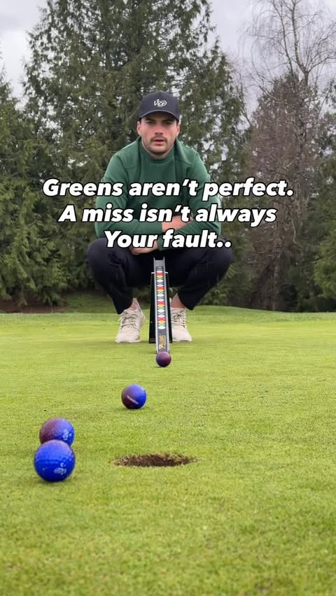 Instagram post by @michaelcaan for VICE GOLF. Caption reads: I know this green isn’t the best.. but the meaning....