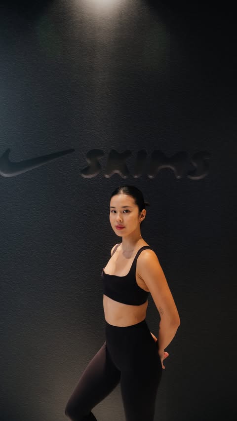 Instagram post by @naomiyhs for Nike Women. Caption reads: [...] at Nike Orchard and Nike Jewel. @NIKEWOMEN....
