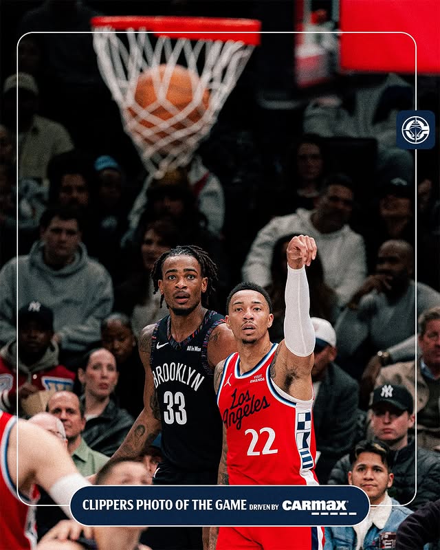Instagram post by @laclippers for CarMax. Caption reads: [...] 🪣 📸 Photo of the Game driven by @carmax.