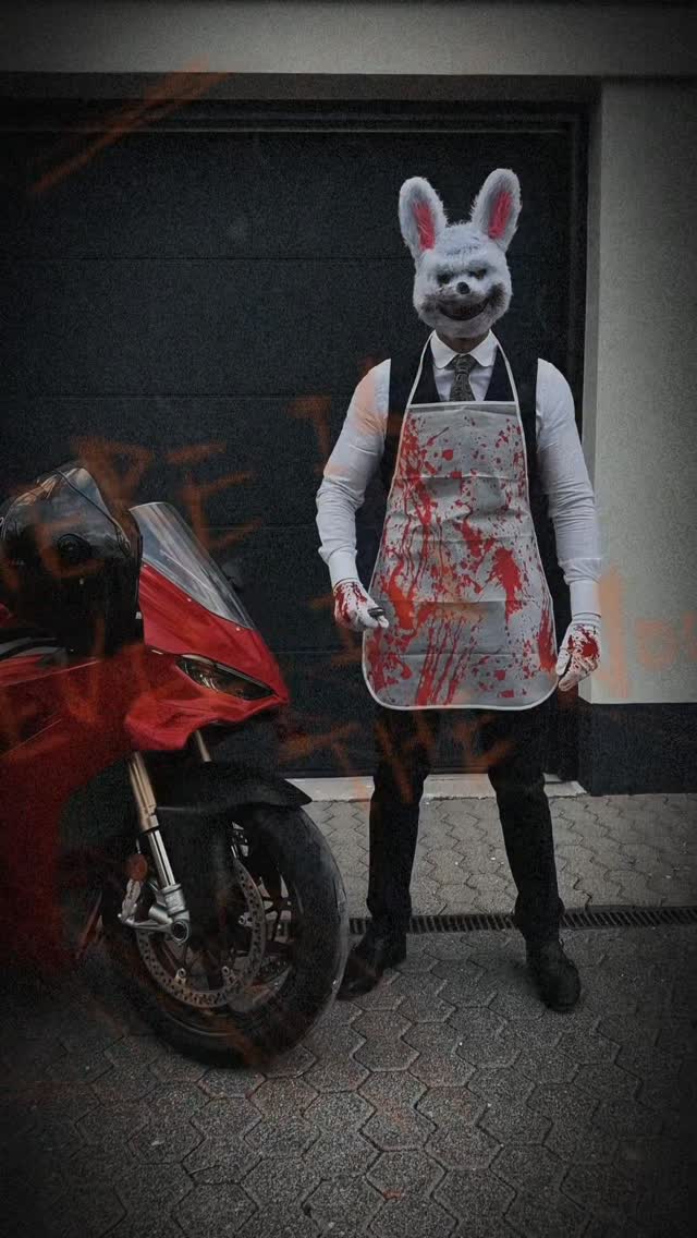 Instagram post by @dr.patma for Cardo Systems. Caption reads: It’s going to be spooky 🔪🩸Don’t miss the scary....