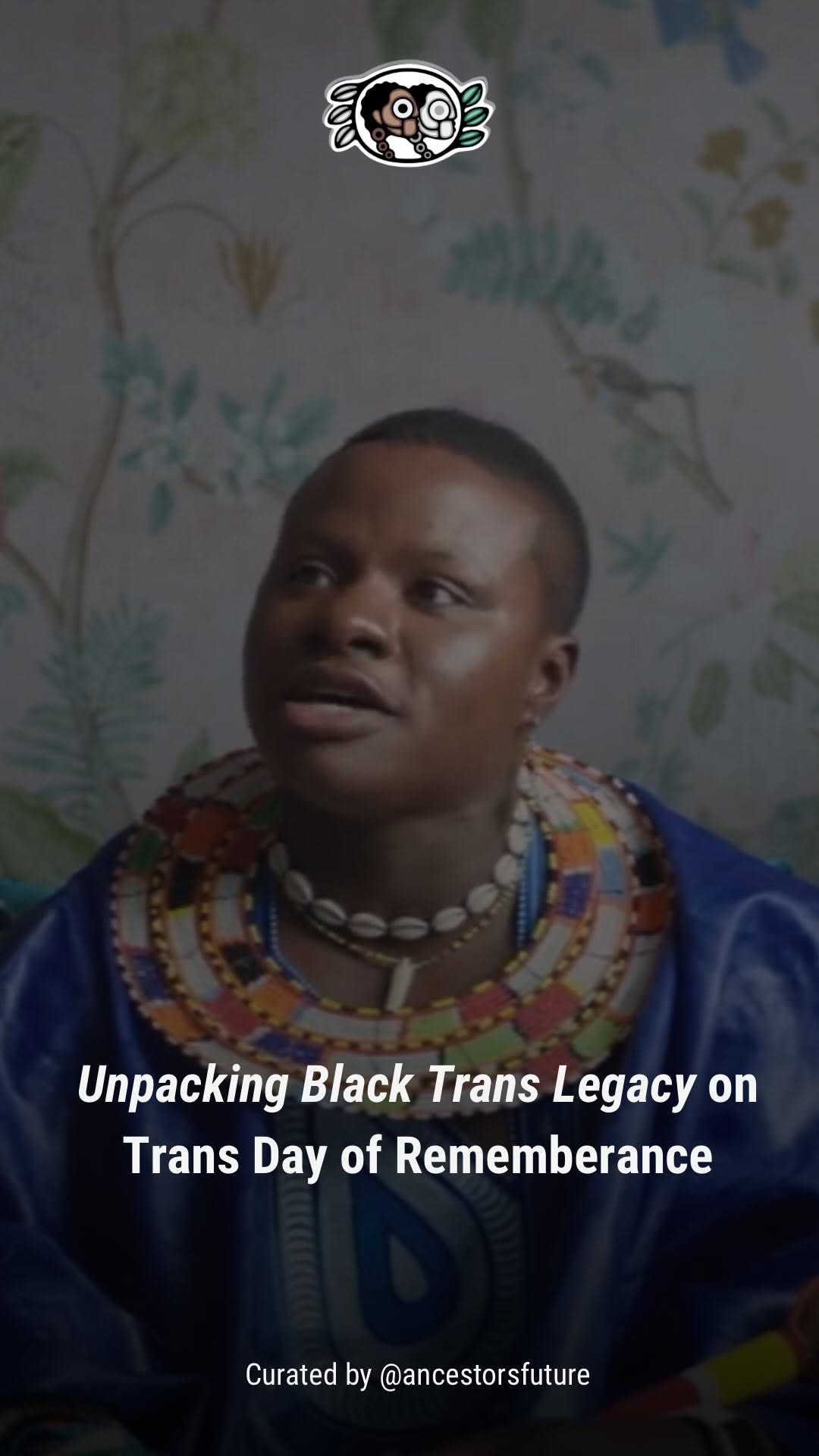 Instagram post by @ancestorsfuture for TELUS. Caption reads: 🎥 In Unpacking Black Trans Legacy, @raricanow’s....