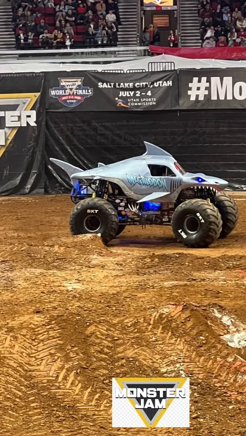 Instagram post by @kieran_renee_03 for Feld Entertainment. Caption reads: [...] 🔥🔥🔥 #monsterjam #kieranrenee....