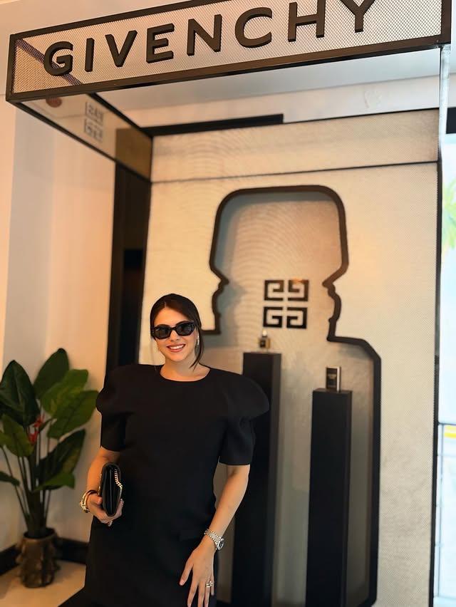 Instagram post by @dagdougnesrine for Givenchy Beauty. Caption reads: Introducing the Velvet Matte lipstick by....