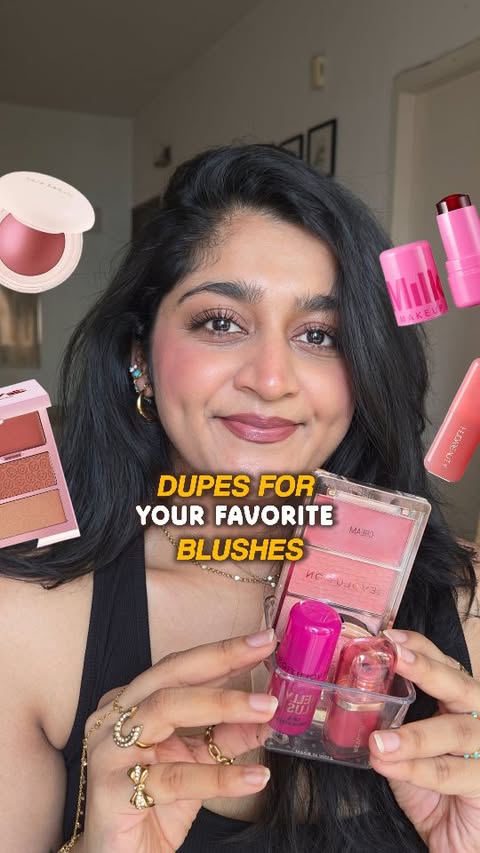Instagram post by @skincareinvogue for Milani Cosmetics. Caption reads: SAVING YOUR 💸💸💰 #AD @milanicosmetics blush....