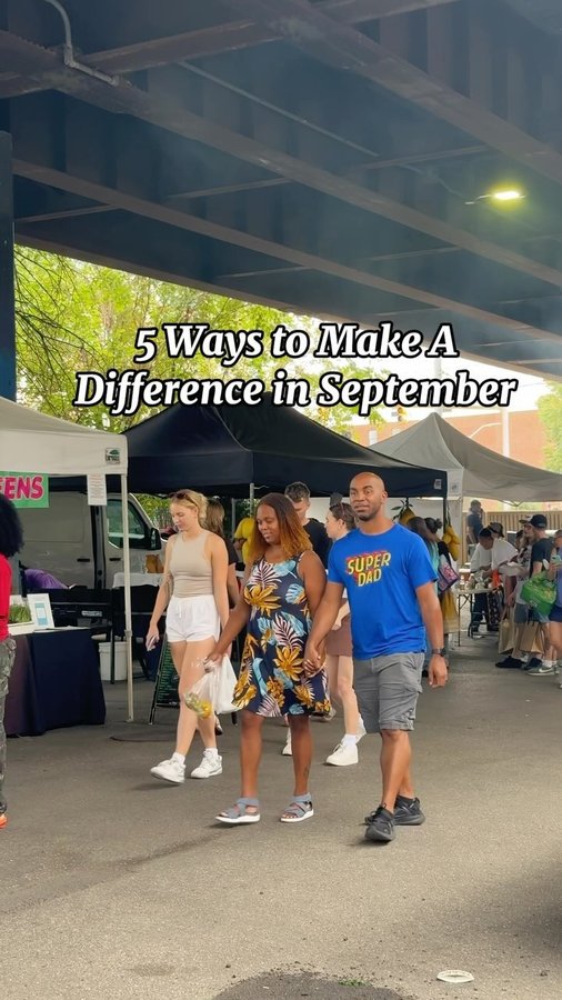 Instagram post by @itssummerssomewhere for Feeding America. Caption reads: [...] Hunger Action Month. Learn more at....