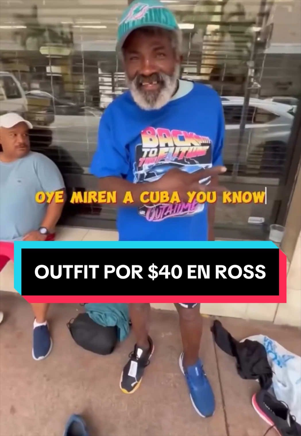 TikTok post by @coessneakers for Ross Dress for Less. Caption reads: [...] por un outfit de $40…Nos fuimos a @Ross....