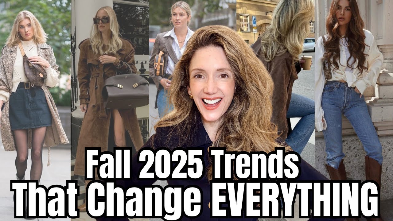 YouTube post by @ZibaLennox for 7or9. Caption reads: 10 Fall 2025 Fashion Trends You Can Actually Wear!.