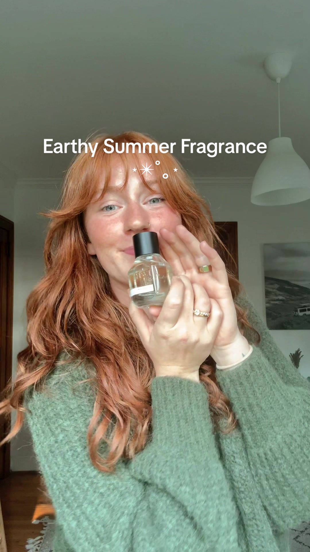 TikTok post by @autumn.brea53 for Fulton & Roark. Caption reads: [...] smell like summer rain!!! 🌦️🌲🌈 @Fulton &....