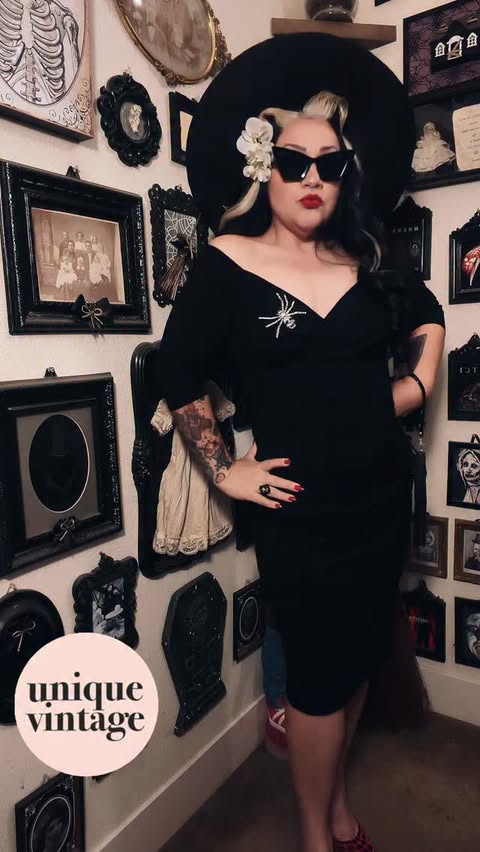 Instagram post by @mindymorbs for Unique Vintage. Caption reads: [...] girl.. just a bad girl loving my new Unique....