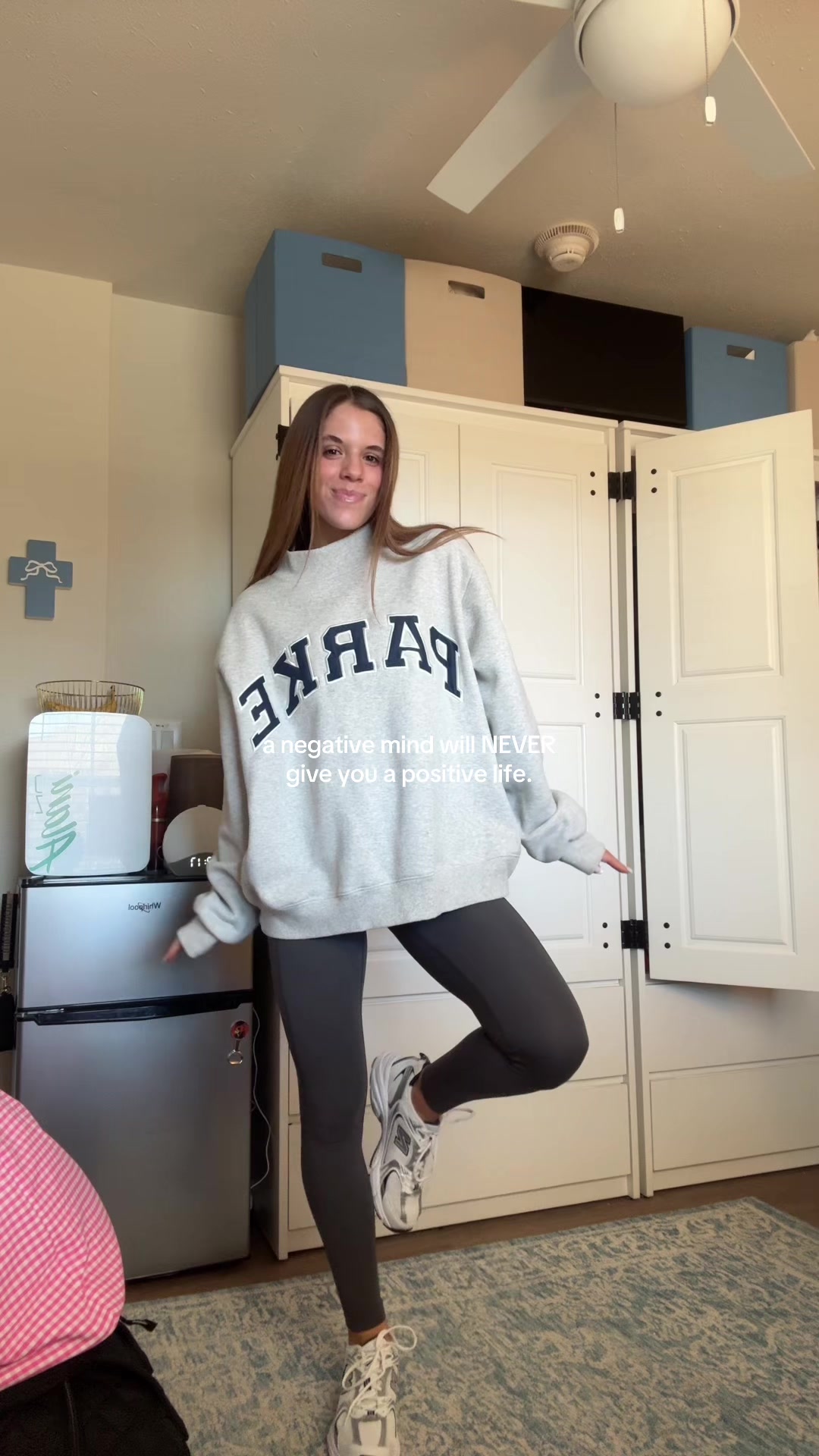 TikTok post by @madisonhubner for Parke. Caption reads: [...] #outfitideas #ootd #myoutfit #parkemockneck....