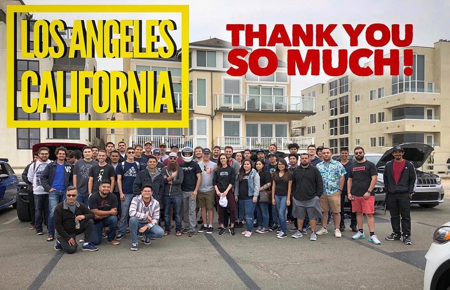 Instagram post by @chrisfixit for Mopar. Caption reads: I love meeting you guys from around the world!....