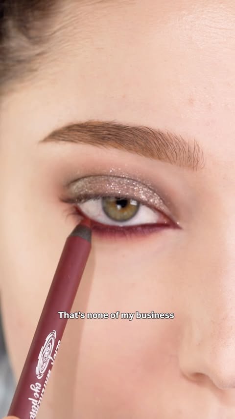 Instagram post by @micaelaladavisbeauty for Laura Mercier. Caption reads: [...] • were gifted/pr) 🤎Eyeshadow stick-....