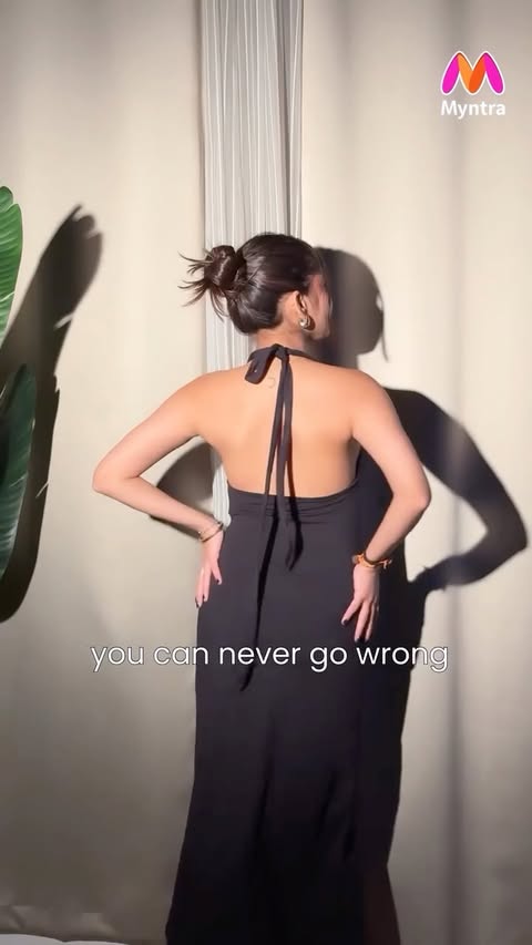 Instagram post by @charmy_negi for Myntra. Caption reads: [...] cutest H&M dresses for every occasion on....