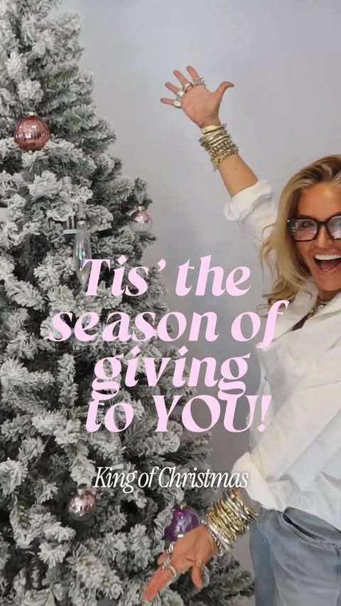 Instagram post by @shop.with.caroline for King of Christmas. Caption reads: It’s GIVEAWAY time!!! (NOW CLOSED)🎄And this year,....