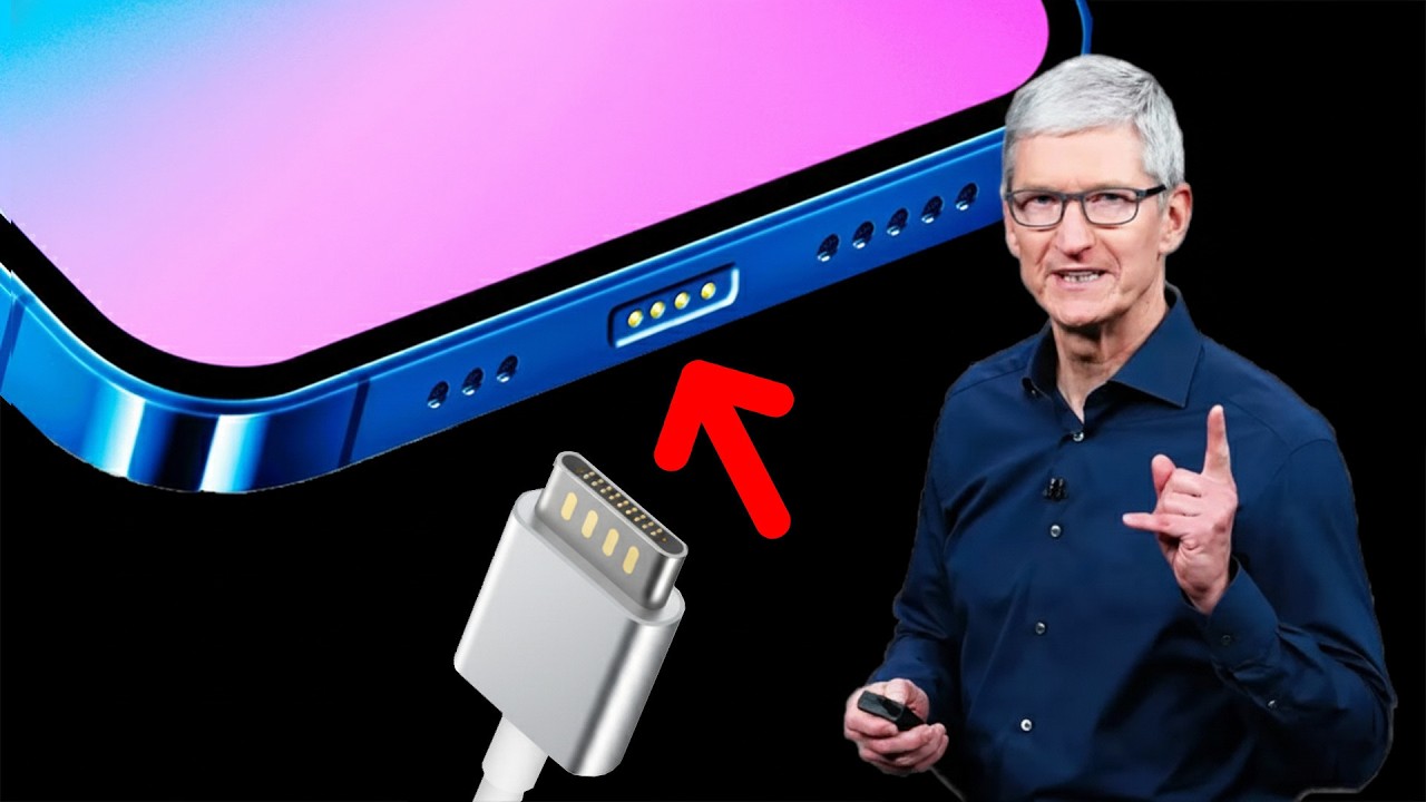 YouTube post by @TheAppleCircle for SHARGE. Caption reads: Did Apple Just Ruin iPhone?.