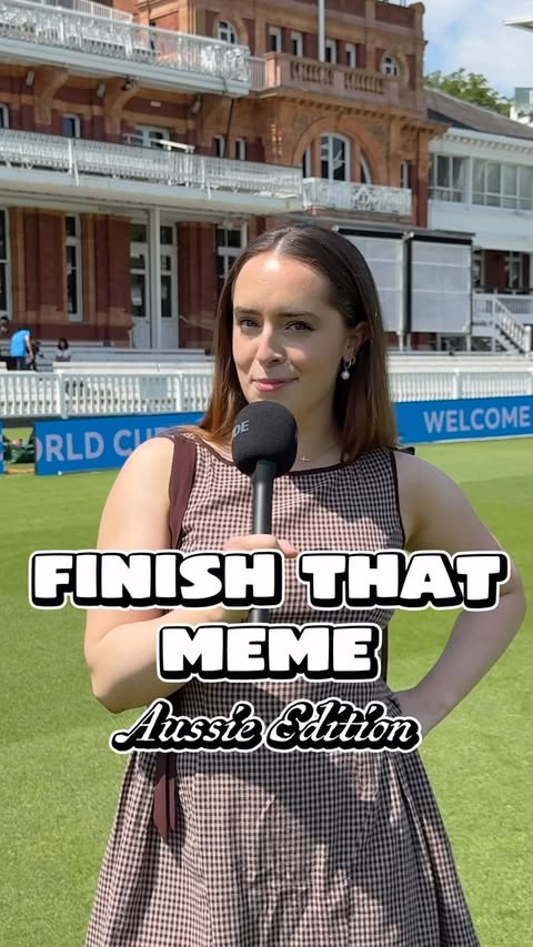 Instagram post by @emilyy.mcc for ICC. Caption reads: [...] cricket team are smashing it at the ICC....