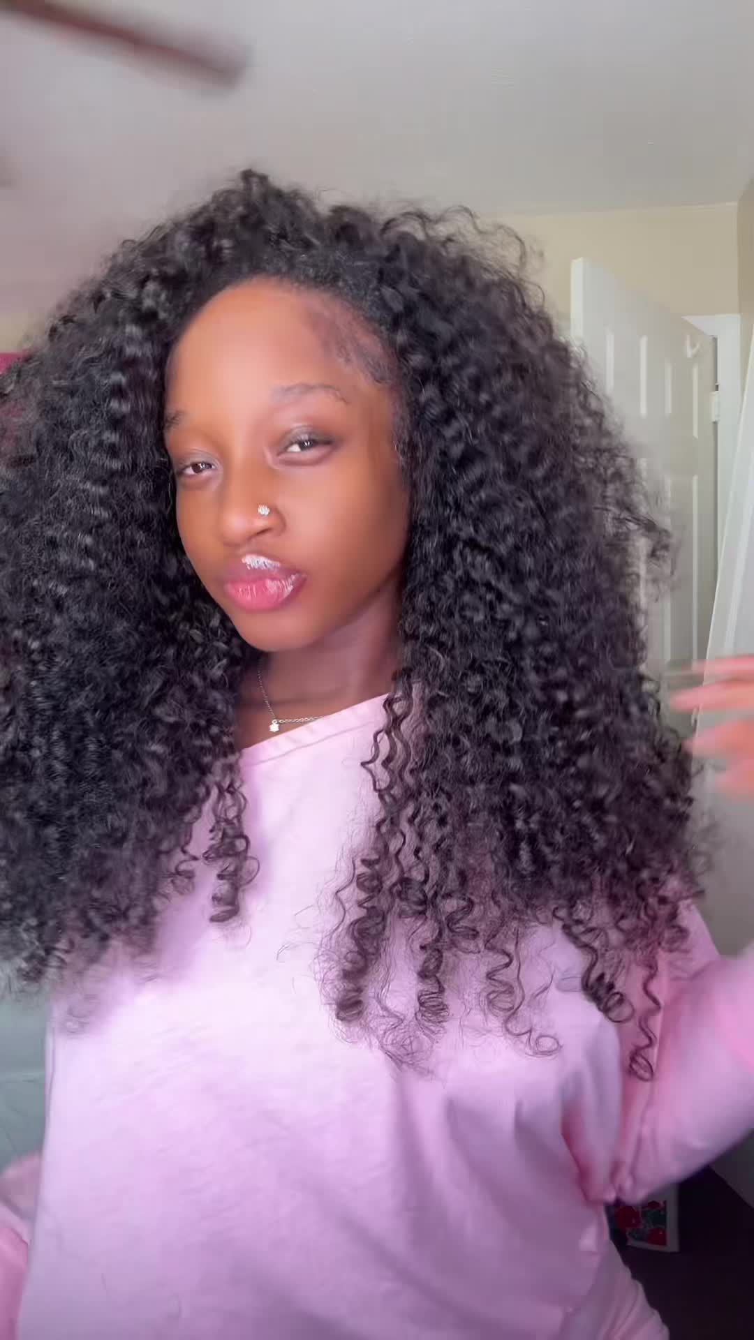 TikTok post by @mainuche for Mamushow Hair Store. Caption reads: Finally got my dream crochet hair! No brassy....