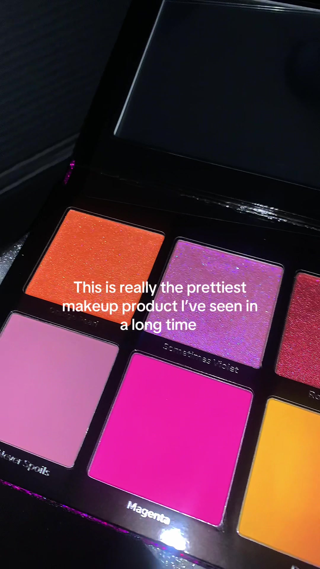 TikTok post by @jaylayahj for Adept Cosmetics. Caption reads: [...] hello? #blushpalette #makeuptiktoks....