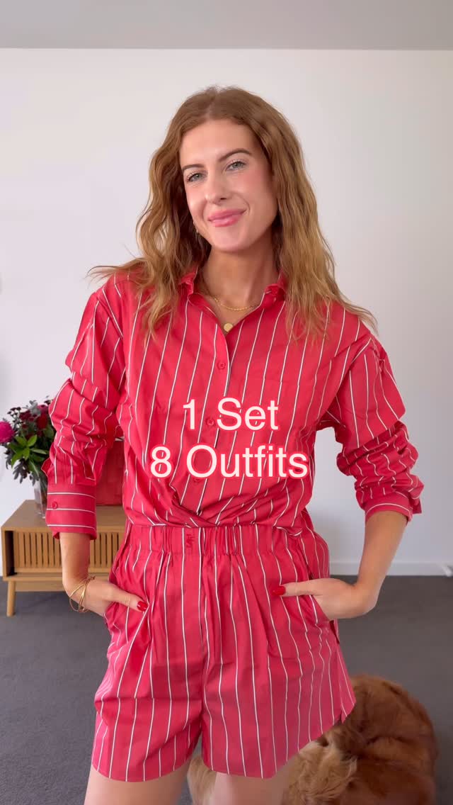 Instagram post by @bycaitlinanne for NET-A-PORTER. Caption reads: Matching sets are here to stay and I absolutely....